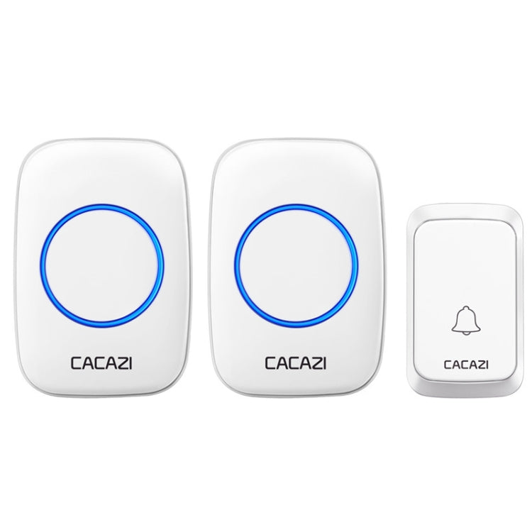 CACAZI A06-DC 1 to 2 Battery Smart Home Wireless Waterproof Doorbell CACAZI A06-DC 1 to 2 Battery Smart Home Wireless Waterproof Doorbell